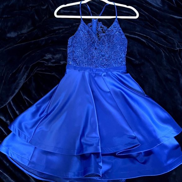 Beautiful Blue Fit & Flare Dress - Picture 1 of 5